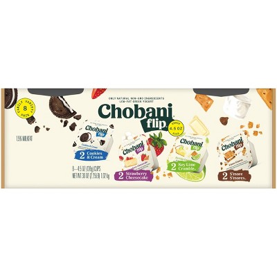 Chobani Flip Low-Fat Greek Yogurt Variety Pack - 8ct/4.5oz Cups
