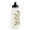 Lebrii Freya Flowers 32 Oz Water Bottle With Handle Lid - Society6 : Target