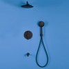 CASAINC Wall Mounted Shower Faucet with 3 Sprayer Functions, Matte Black - 2 of 3