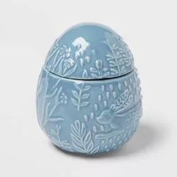 5oz Easter Egg Candle Figural Lily Of The Valley Blue - Threshold™
