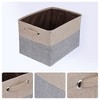 REGALWOVEN Fabric Collapsible Lightweight Open Storage Bins 15 x 11 x 9.4 Inch 3 Packs - 2 of 4