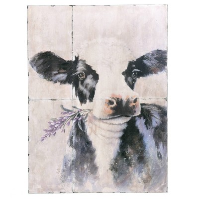 Metal Betty Sue Who Rustic Design Cow Printed Wall Art - StyleCraft: Modern Farmhouse Decor, Digital Animal Artwork