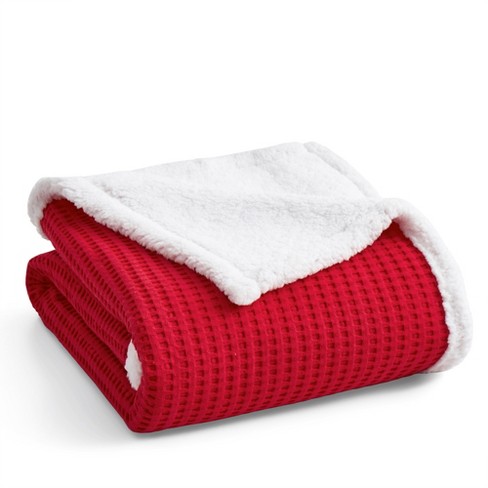 Mills Waffle Red Throw Levtex Home