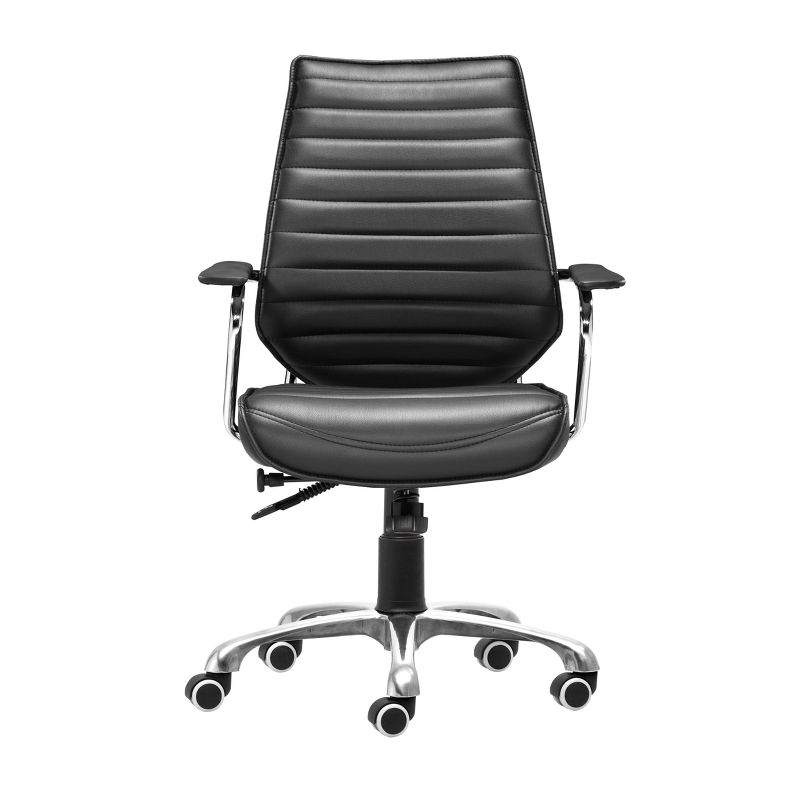 Modern Low Back Adjustable Office Chair Black - ZM Home, 5 of 12