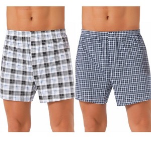 INSPIRE CHIC Men's 2 Pack Classic Plaid Pattern Boxer Shorts - 1 of 4