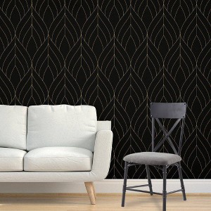Edina 18" Dining Chairs Gray Fabric, Oak and Sandy Black - Acme Furniture: Leather Upholstery, Metal Frame, No Assembly Required - 1 of 4
