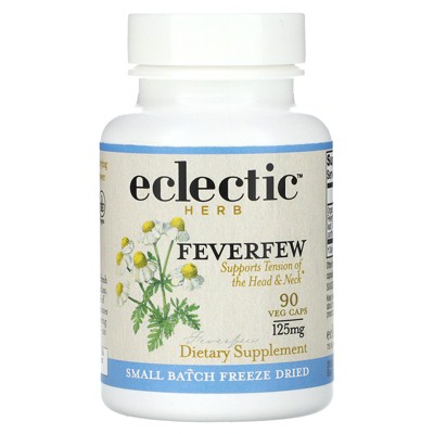 Eclectic Herb Feverfew, 125 mg, 90 Veg Caps
