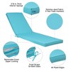 FURNIinspire Outdoor Seat Cushions Patio Lounge Chair Cushion Replacement, Outdoor Chair Cushion, Removable Cover, Blue, 74.4"*22.05"*2.76" - 2 of 4