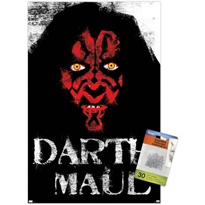 Trends International Star Wars: The Phantom Menace - Darth Maul Charcoal Unframed Wall Poster Prints - 1 of 4