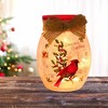 Stony Creek 4.0 Inch Vintage Postcard Small Jar Pre-Lit Electric Christmas Novelty Sculpture Lights - 2 of 4