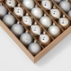 50ct Shatter-Resistant Round Christmas Tree Ornament Set - Wondershop™ - 3 of 3