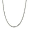 Black Bow Jewelry 5.5mm, Sterling Silver, Solid Rambo Curb Chain Necklace - 3 of 4