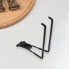 Unique Bargains Garage Storage Hooks Large Square Channel Plate Hook Black 1 Pc - 2 of 4