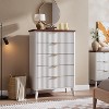 5 Drawers Dresser for Bedroom,47.2" Tall Dressers with Curved Profile Design, Fluted Wood Drawers with Gold Handle for Living Room - 3 of 4