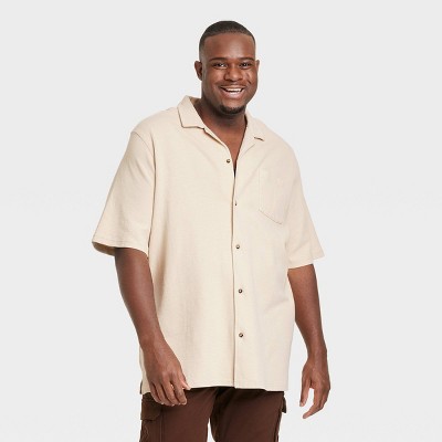 Men's Short Sleeve Knit Button-Down Shirt - Goodfellow & Co™
