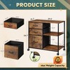 GALAXHERO  3 Drawer Mobile File Cabinet, Rolling Printer Stand with Open Storage Shelf for Home Office - 4 of 4