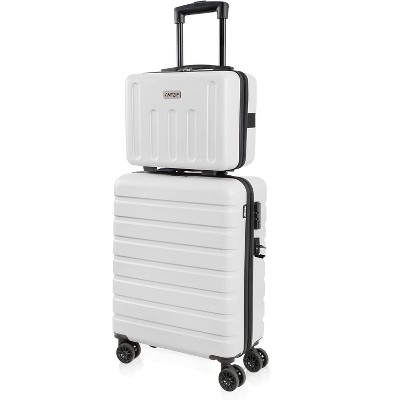 Luupatchy Business 20 inches Carry On Luggage 14 inches Mini Cosmetic Cases Luggage Sets,with Expandable Spinner and TSA Lock Business for Men Women