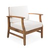 XIYUYEU Patio Club Chair Set of 2, Outdoor Accent Chair with Acacia Wood Frame & Slat Panel Design - 4 of 4