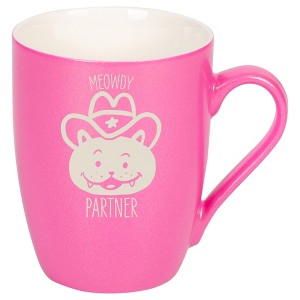 100 North Cowboy Hat Kitten 10 Ounce Pink Metallic Finish, Comfortably Fits Your Hands, New Bone China Coffee Tea Cup Mug, Meowdy Partner - 1 of 1