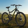 Gulches 26 Inch Steel Frame Shock Fork Plus Shock Absorber 21-speed Unisex Mountain Bike - 3 of 4