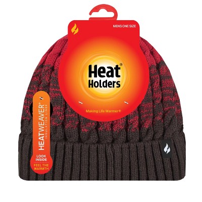 Men's Mavis Three-Tone Cable Knit Roll Up Hat