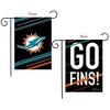 Briarwood Lane Miami Dolphins Slogan Garden Flag NFL Licensed 12. - 3 of 3