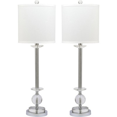 Marla Crystal Candlestick Lamp (Set of 2) - Clear - Safavieh