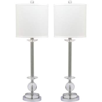 Marla Crystal Candlestick Lamp (Set of 2) - Clear - Safavieh