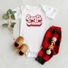The Juniper Shop Santa Cutie Baby Bodysuit - 12 Month - White - 2 of 2
