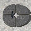 Aghana Digitals 4-Piece HDPE Offset Umbrella Base Weights, 264lb Capacity, Water/Sand Fillable, - 3 of 4