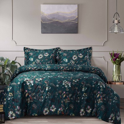 Amara Digital Printed Oversized Velvet Duvet Covet Set - Tribeca Living