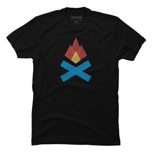 Men's Design By Humans Campfire By elcorette T-Shirt - 1 of 4