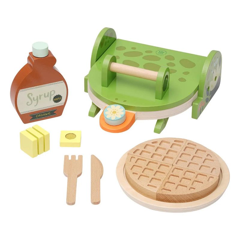 Manhattan Toy Ribbit Waffle Maker Toddler & Kids Pretend Play Cooking Toy Set, 2 of 11