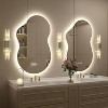 Apmir Super Bright 192 LEDs/m LED Lighted Anti-Fog Tempered Glass Irregular Bathroom/Vanity Mirror with ETL & 3-Year Warranty - 3 of 4