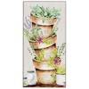Dicksons Faith Hope Love Stacked Flower Pot 7 x 14 MDF Decorative Wall Plaque - 2 of 3