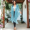 Anna-Kaci Women's Semi Sheer Boho Sequin Fringe Sparkle Drop Shoulder Shrug - 3 of 4