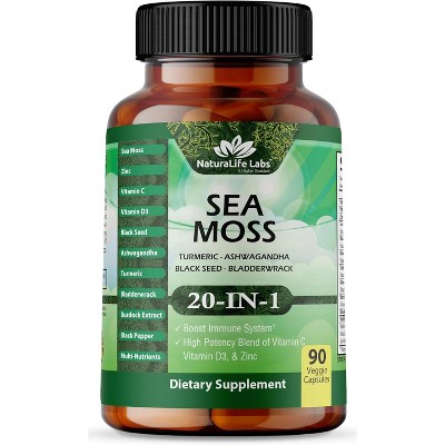 NaturaLife Labs Sea Moss Complex – 90 Veggie Capsules