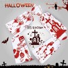 50 PCS Halloween Treat Bags with Twists Halloween Bloody Hand Pumpkin Themed Cellophane Candy Goodie Bags Ties for Halloween Theme Party - 3 of 4