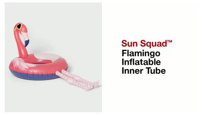 Flamingo Inflatable Inner Tube - Sun Squad&#8482;, 2 of 9, play video