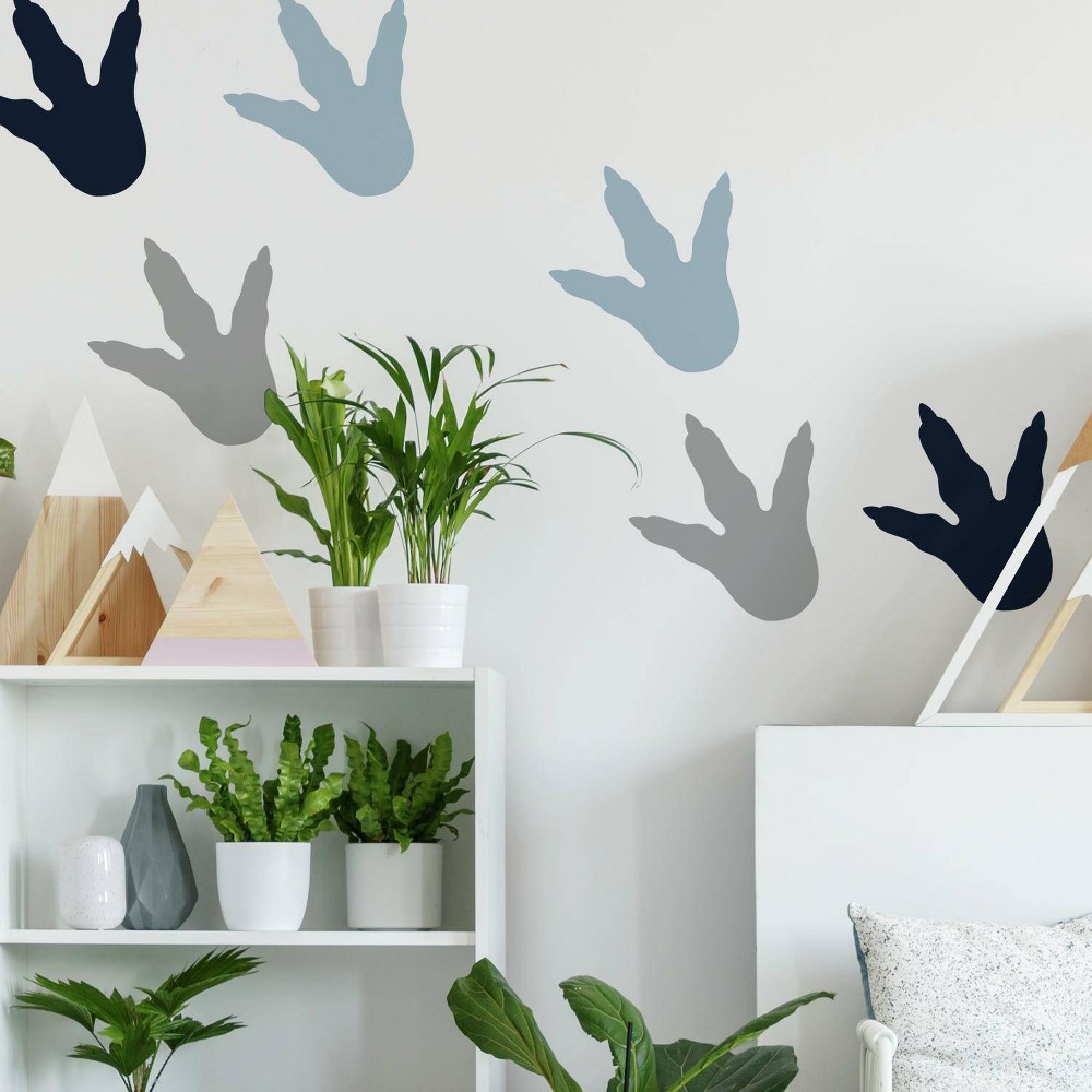 Photos - Other for Repair Roommates Dino Feet Peel and Stick Wall Decal: Vinyl Animal Print, Modern Decor Style, 28 Pieces 