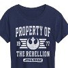 Women's - Star Wars - Property Of Rebellion Short Sleeve Graphic T-Shirt - 2 of 4