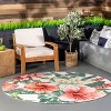 Nuloom Contemporary Floral Sabrina Indoor/Outdoor Patio Area Rug, Round 6', Multi - 2 of 4