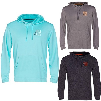 Reel Life Destin Heathered Pullover Hoodie - Medium - Anthracite : Target