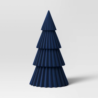 10" Flocked Christmas Tree Figurine - Wondershop™ Blue