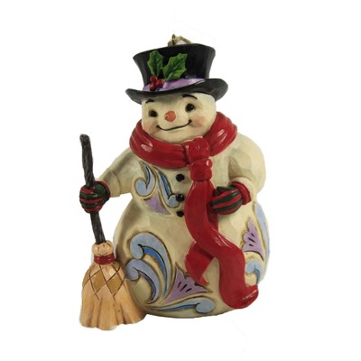 Jim Shore 4.5" Snowman W/Long Scarf Ornament Heartwood Creek  -  Tree Ornaments