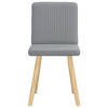 vidaXL Dining Chair Set of 2 Light Grey - 4 of 4