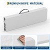 Metal Folding Picnic Bench - Portable HDPE Top Camping Seat for Garden, Sports, Parties | Indoor&Outdoor - 4 of 4