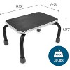 DMI Foot Stool for High Beds, Elderly Daily Living Stool, 300 Pound Weight Capacity, Non-Slip Textured Grip, Safe Stool for Seniors, Portable, Black - 3 of 4