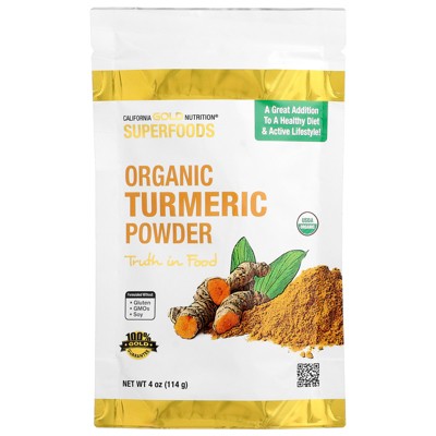 California Gold Nutrition Superfoods, Organic Turmeric Powder, 4 oz (114 g)