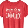 Women's - Instant Message - Christmas Feelin' Jolly Short Sleeve Graphic T-Shirt - 2 of 4